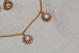 Kundan polki necklace set (4-5781)(B)