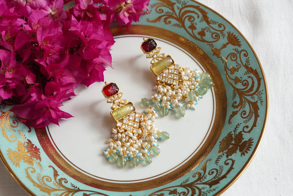 Kundan earrings (1-4140)(R)