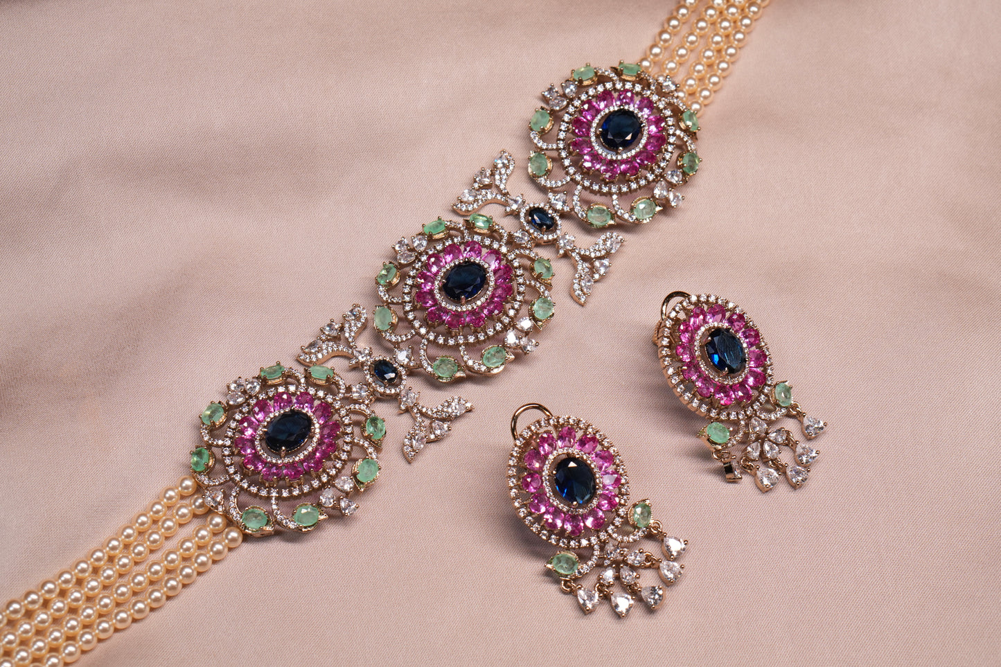 AD Choker Set  (4-9095)(B) - JEWELSTYLE