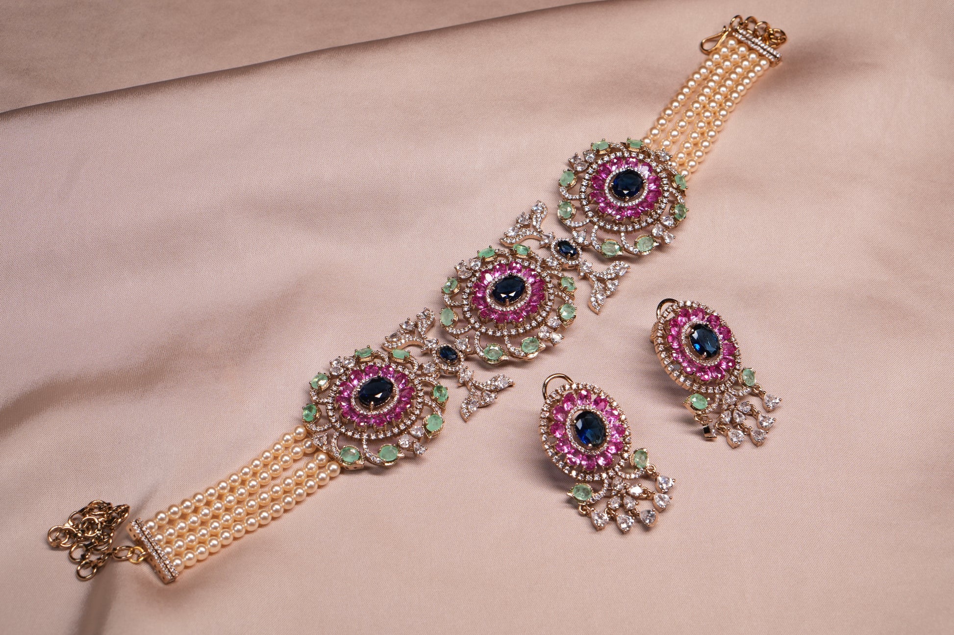 AD Choker Set  (4-9095)(B) - JEWELSTYLE