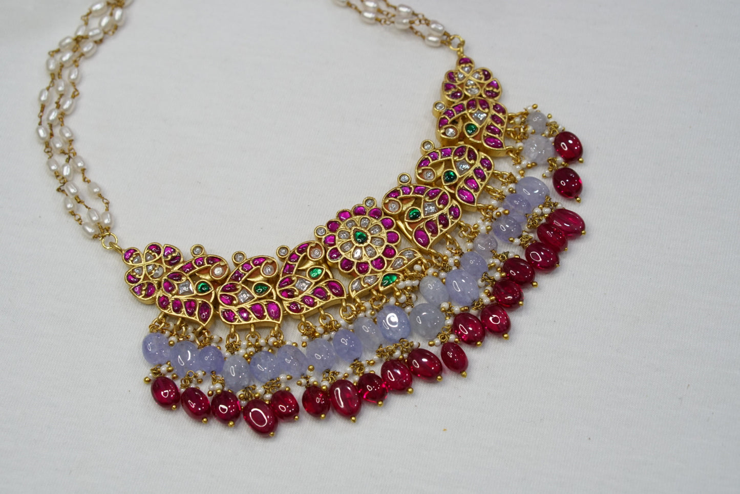 Kundan necklace (4-7549)( K)(PREORDER)