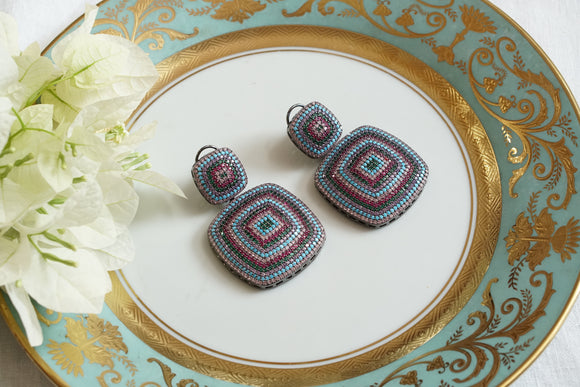 AD Stone earring (1-4749)(B)