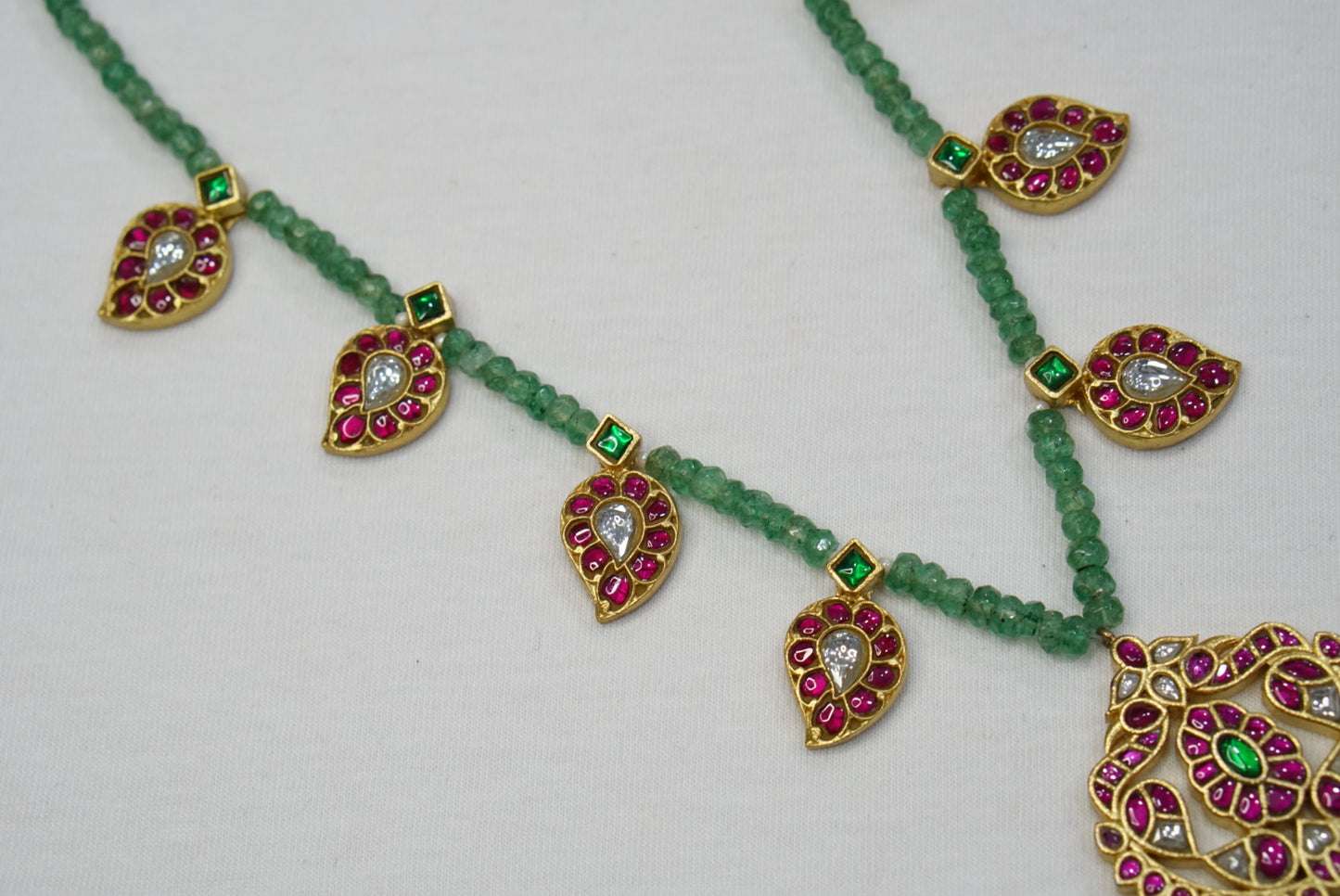Kundan necklace (4-7550)( K)(PREORDER)