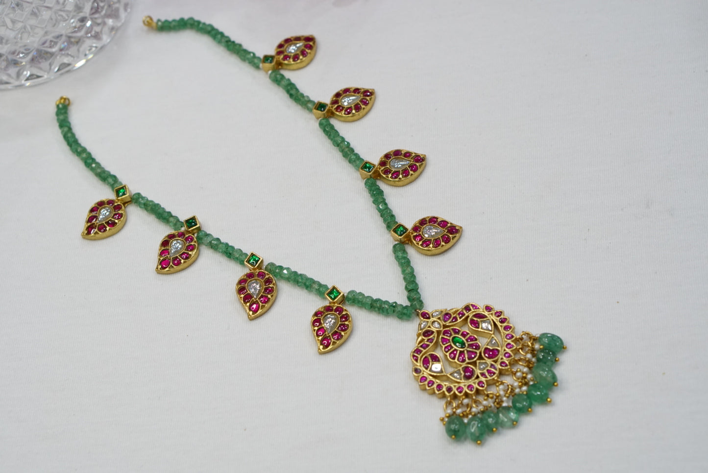 Kundan necklace (4-7550)( K)(PREORDER)