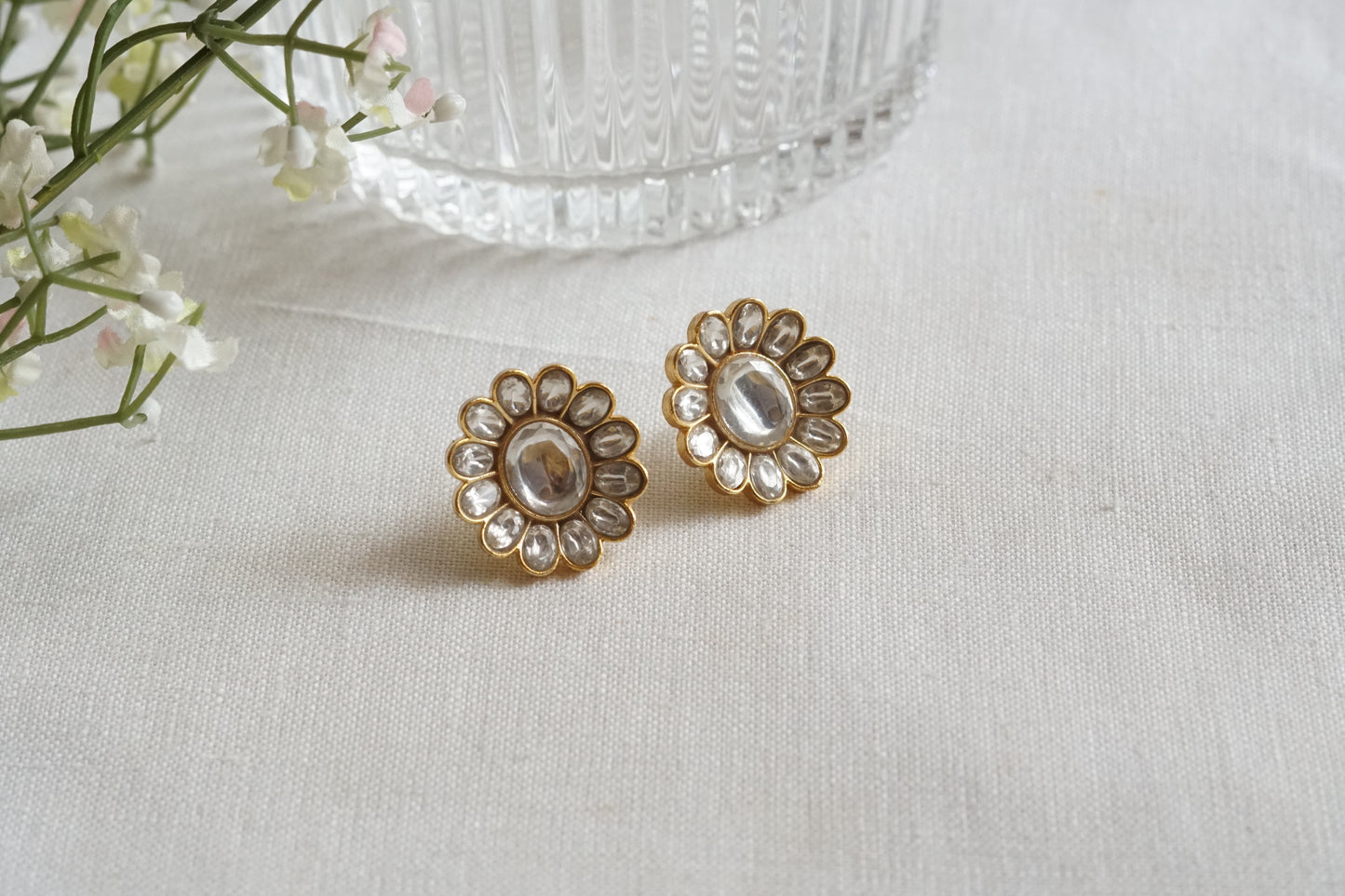 Kundan  Studs (1-5251)(R)