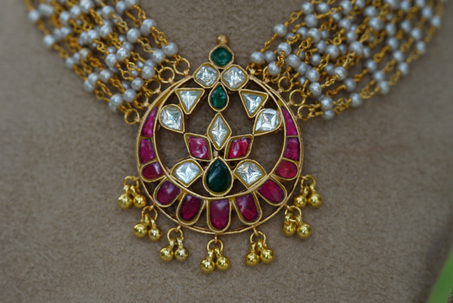 Kundan choker (4-5482)(R)(PREORDER)