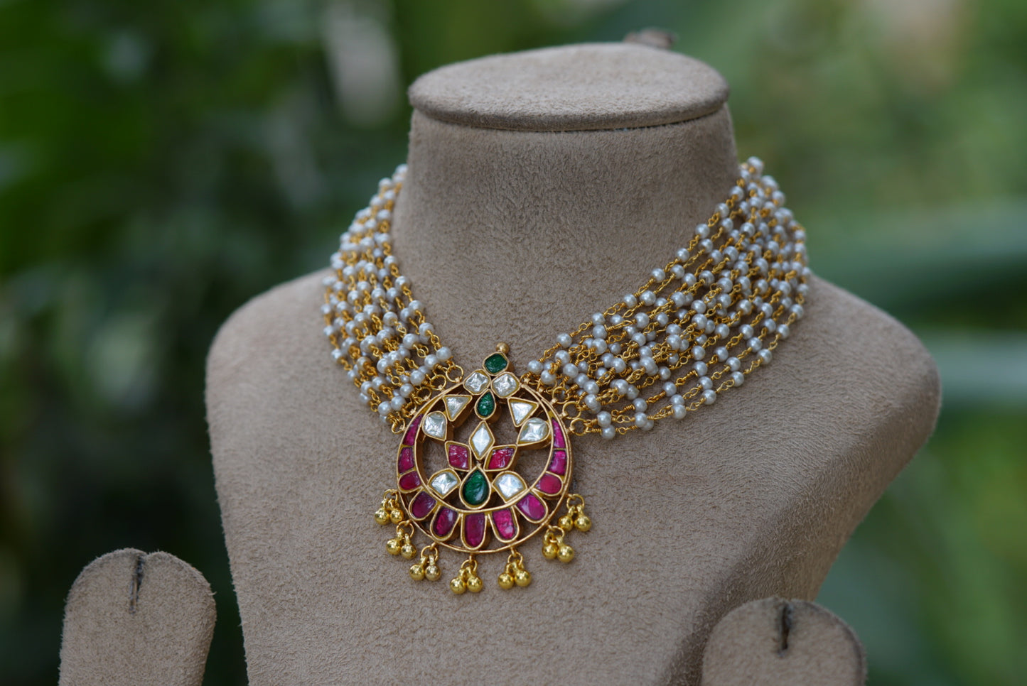 Kundan choker (4-5482)(R)(PREORDER)