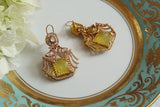 Yellow stone Polki Earring (1-4736)(B)
