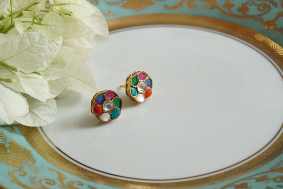 Multi Stone studs (1-4733)(B)