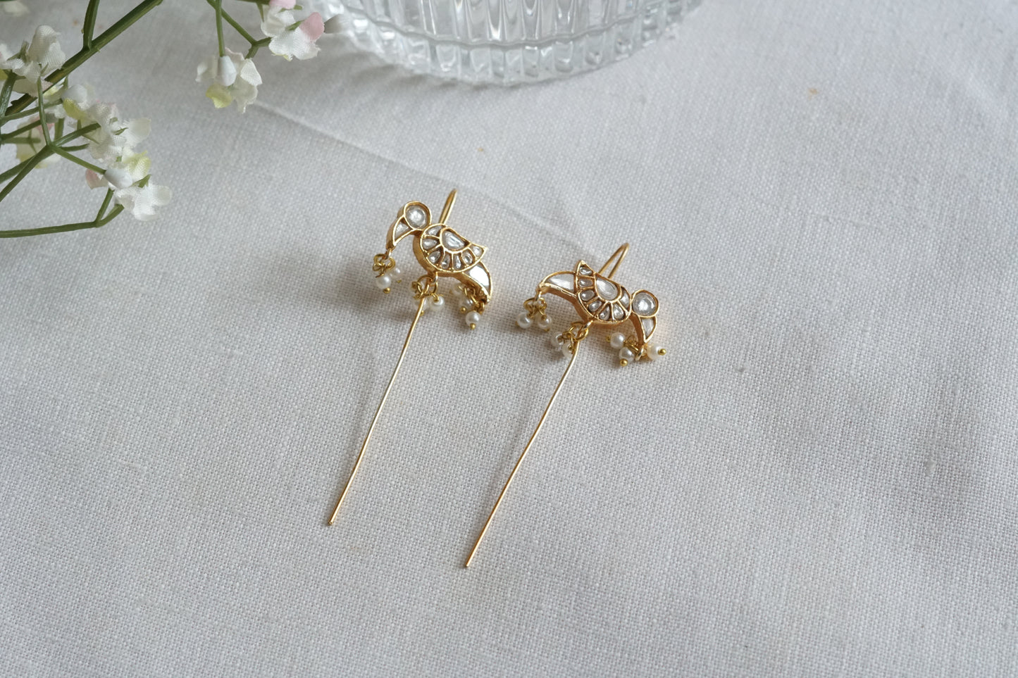 Kundan Earcuff Earrings (1-5264)(R)