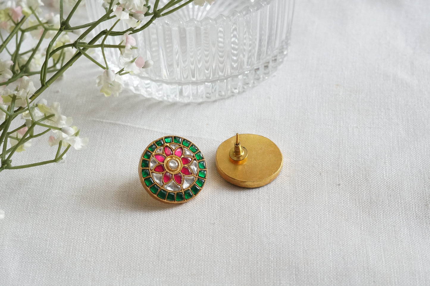 Kundan  Studs (1-5250)(R)