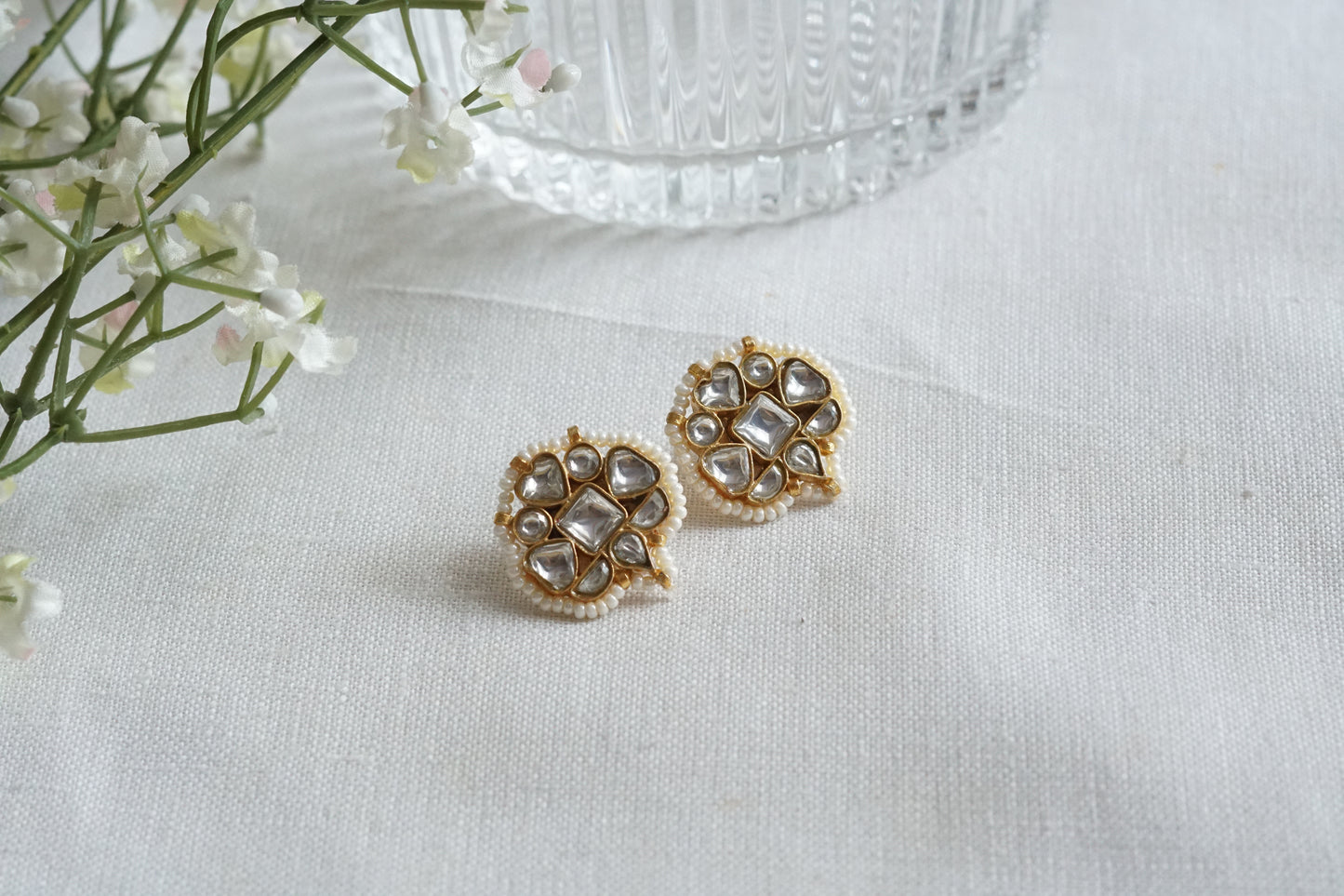 Kundan  Studs (1-5252)(R)