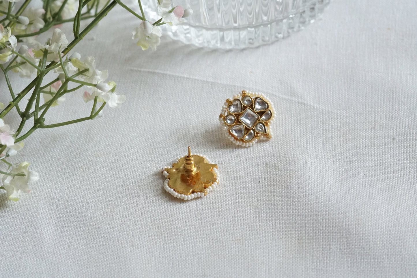 Kundan  Studs (1-5252)(R)