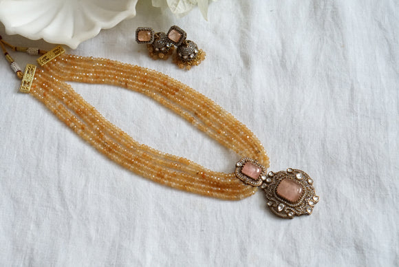 Polki Necklace Set  (4-7558)( B)