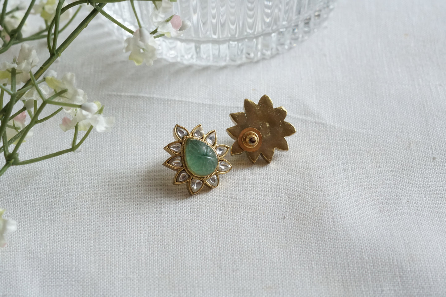 Kundan  Studs (1-5253)(R)