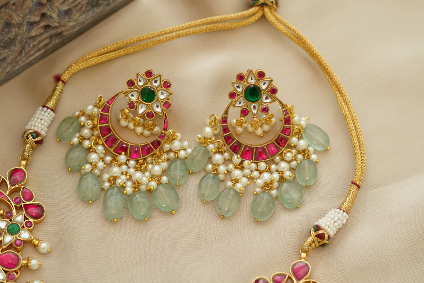 Kundan choker set (4-5484)(R)(Preorder)