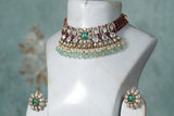 Polki Choker set(4-8222)(B)(ALREADY DISCOUNTED PIECE)