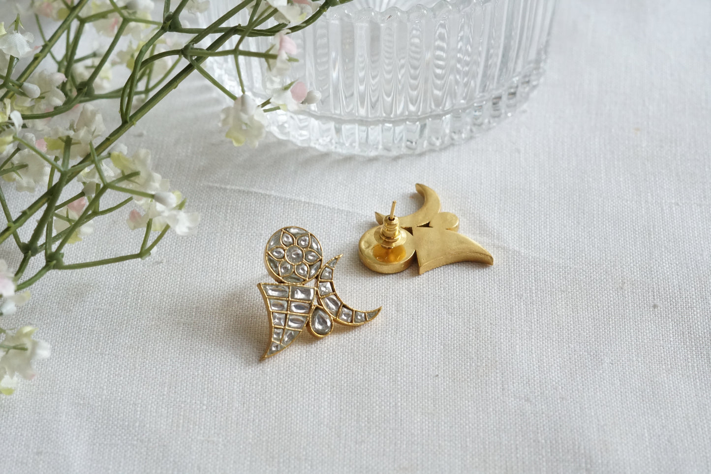Kundan  Studs (1-5245)(R)