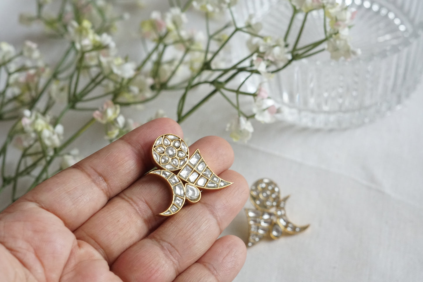 Kundan  Studs (1-5245)(R)