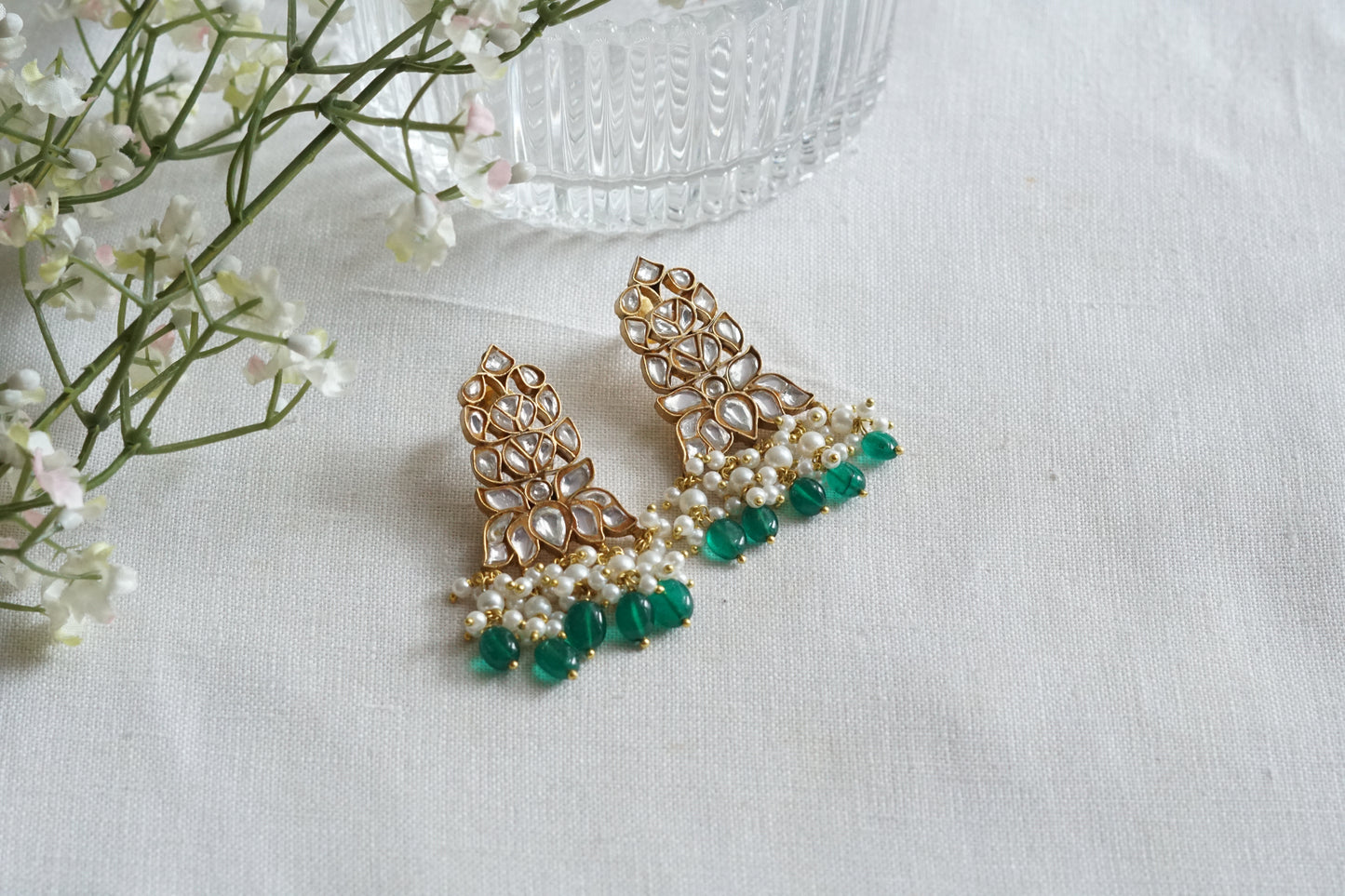 Kundan Earrings (1-5255)(R)