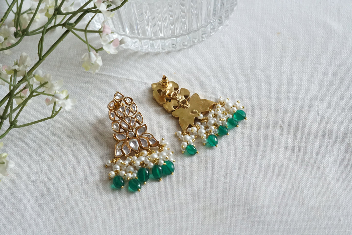 Kundan Earrings (1-5255)(R)