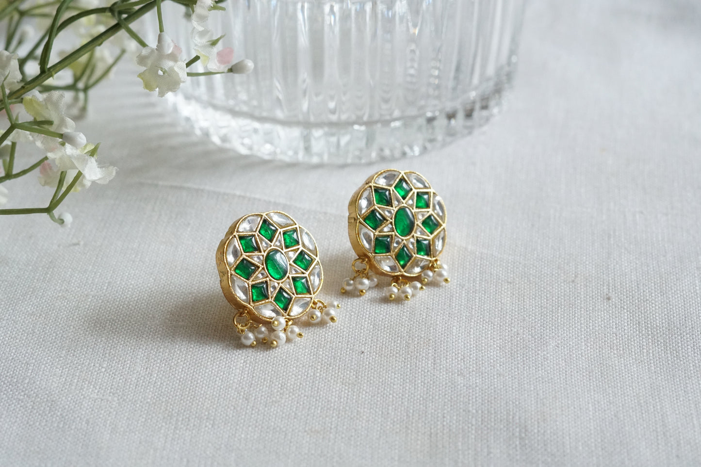 Kundan  Studs (1-5249)(R)