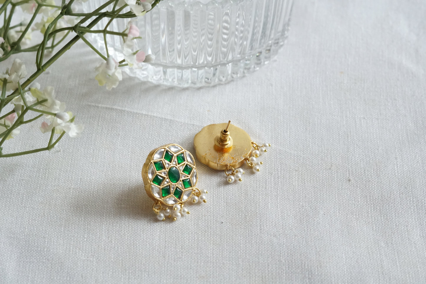 Kundan  Studs (1-5249)(R)
