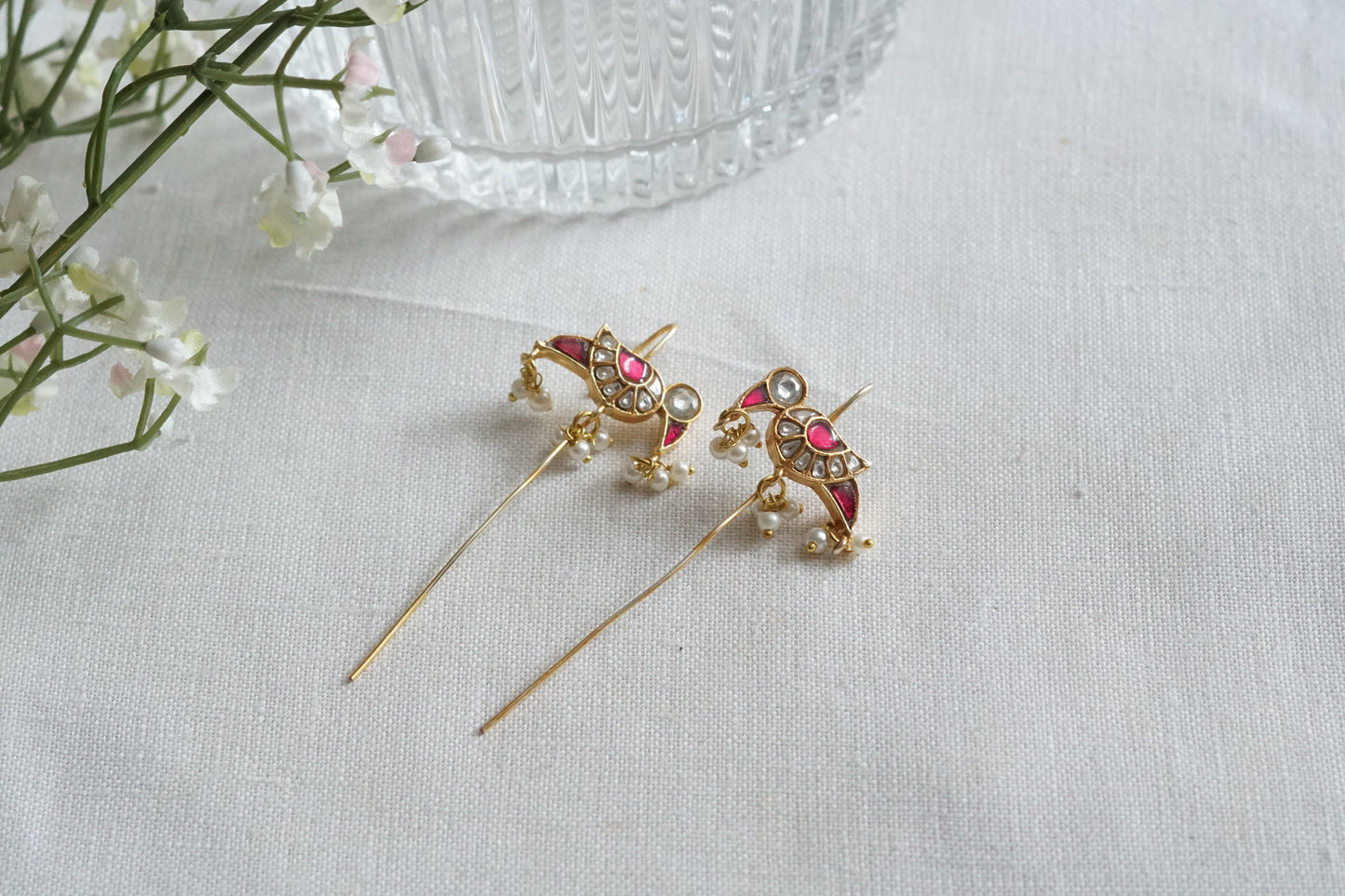Kundan Earcuff Earrings (1-5265)(R)