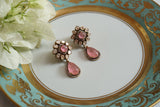 Pink stone Polki Earring (1-4735)(B)