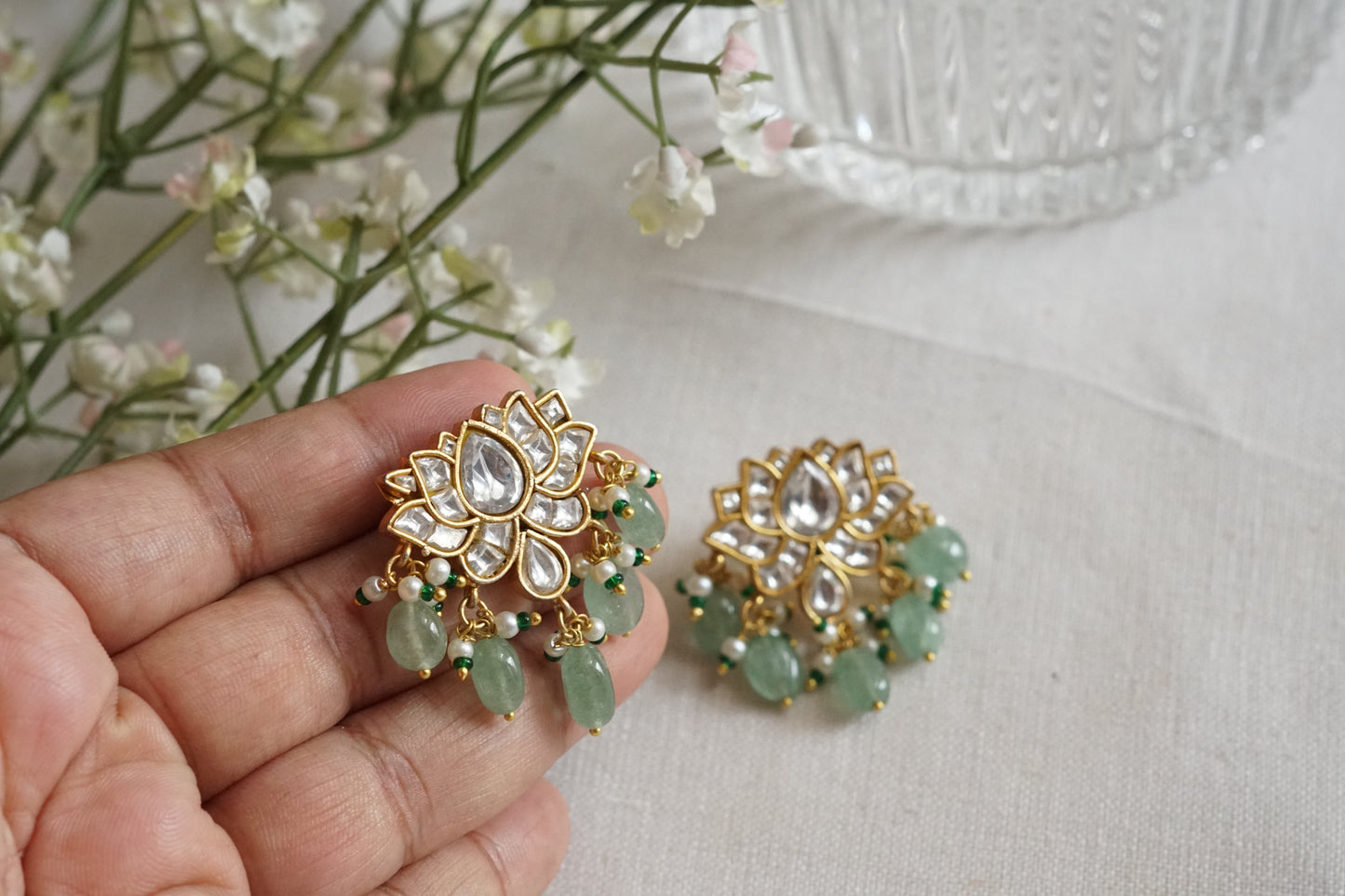 Kundan  Studs (1-5248)(R)