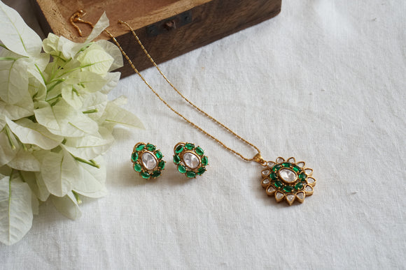 Polki Pendant Set (4-8606)(B)