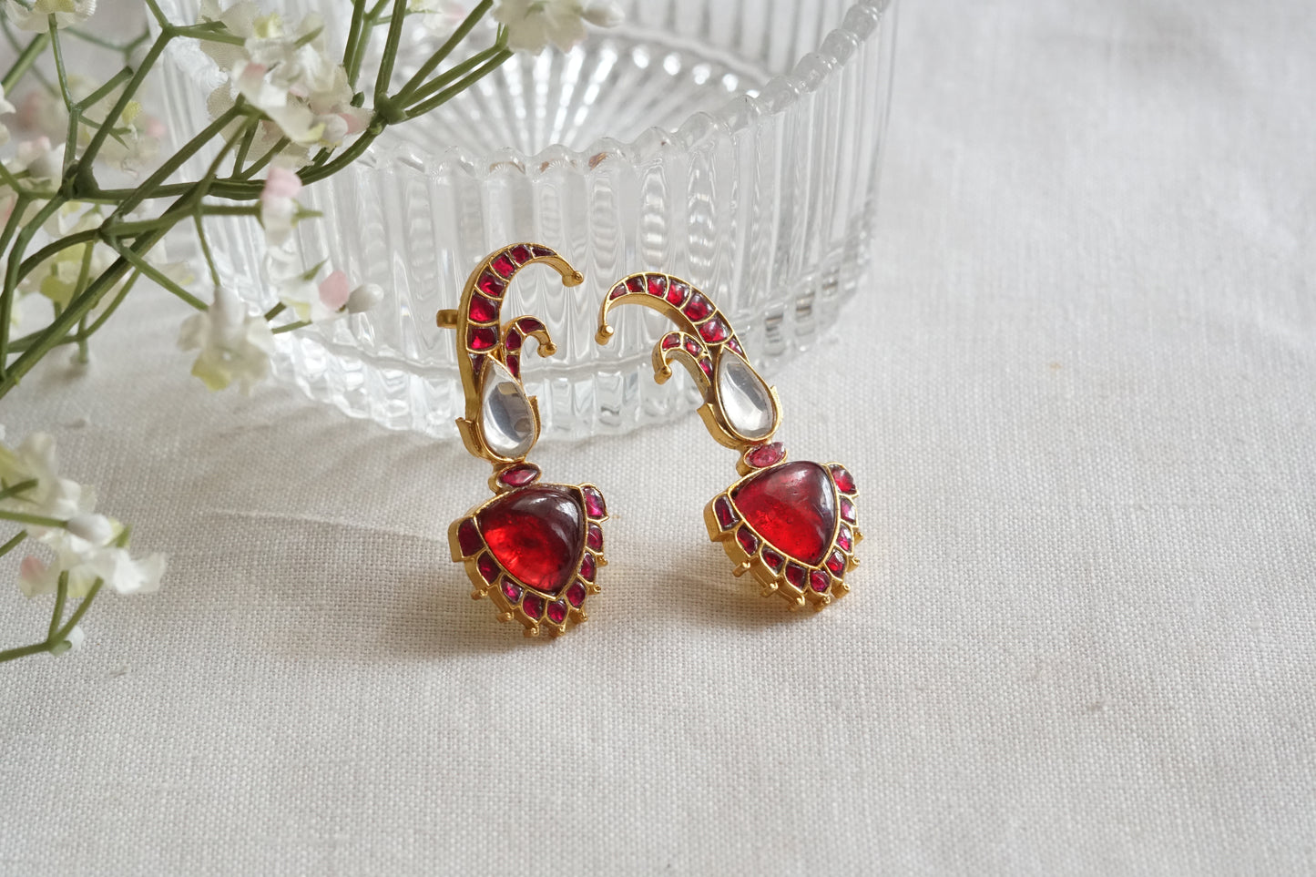 Kundan Earcuff Earrings (1-5266)(R)