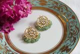 White kundan Studs (1-4146)(R)