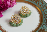 White kundan Studs (1-4146)(R)