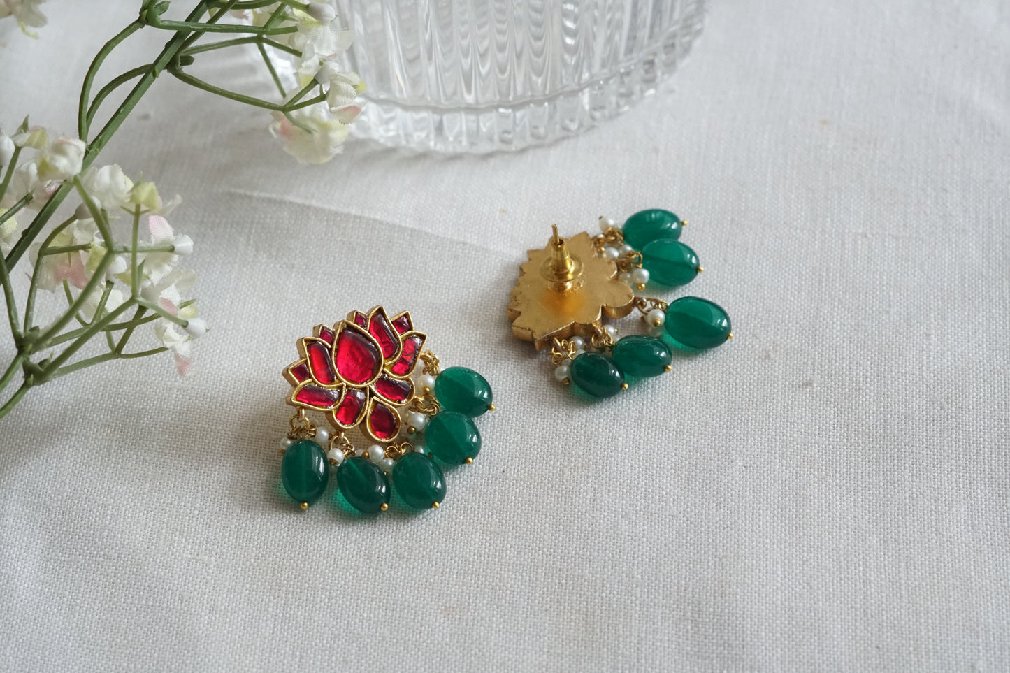 Kundan  Studs (1-5247)(R)