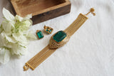 Green Stone Choker Set (4-8602)(B)