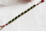 Antique green kundan bracelet(R)(3-422)