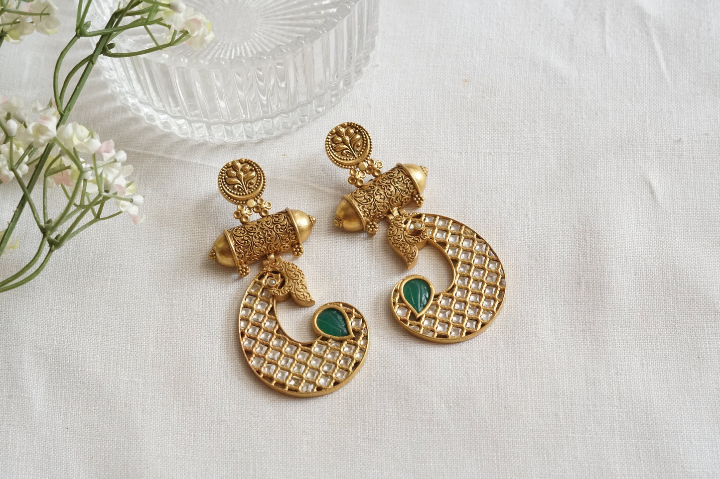 Kundan Earrings (1-5254)(R)