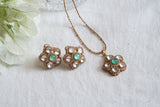 Pendant Necklace Set  (4-8068)(B)