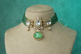 Polki Choker Set (4-9145)(B) - JEWELSTYLE