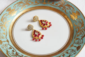 Kundan earrings(1-4147)(R)(ALREADY DISCOUNTED)