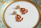 Kundan earrings(1-4147)(R)(ALREADY DISCOUNTED)