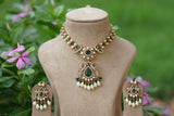 Polki Necklace set (4-8271)(B)