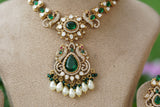 Polki Necklace set (4-8271)(B)