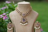 Polki Necklace set (4-8270)(B)