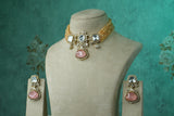 Polki Choker Set (4-9147)(B) - JEWELSTYLE