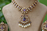 Polki Necklace set (4-8270)(B)