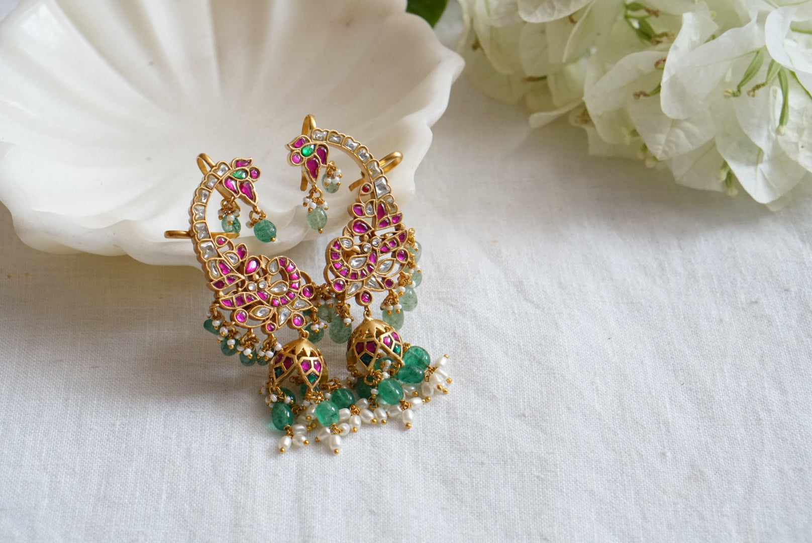 Kundan jhumki (1-3925)(K)(PREORDER) - JEWELSTYLE