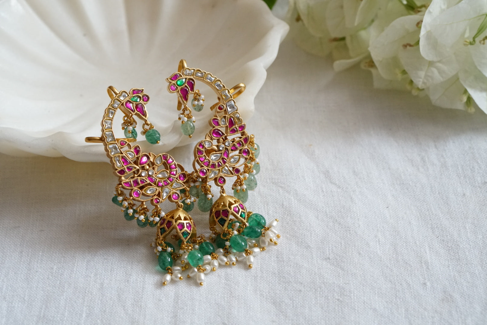 Kundan jhumki (1-3925)(K)(PREORDER) - JEWELSTYLE