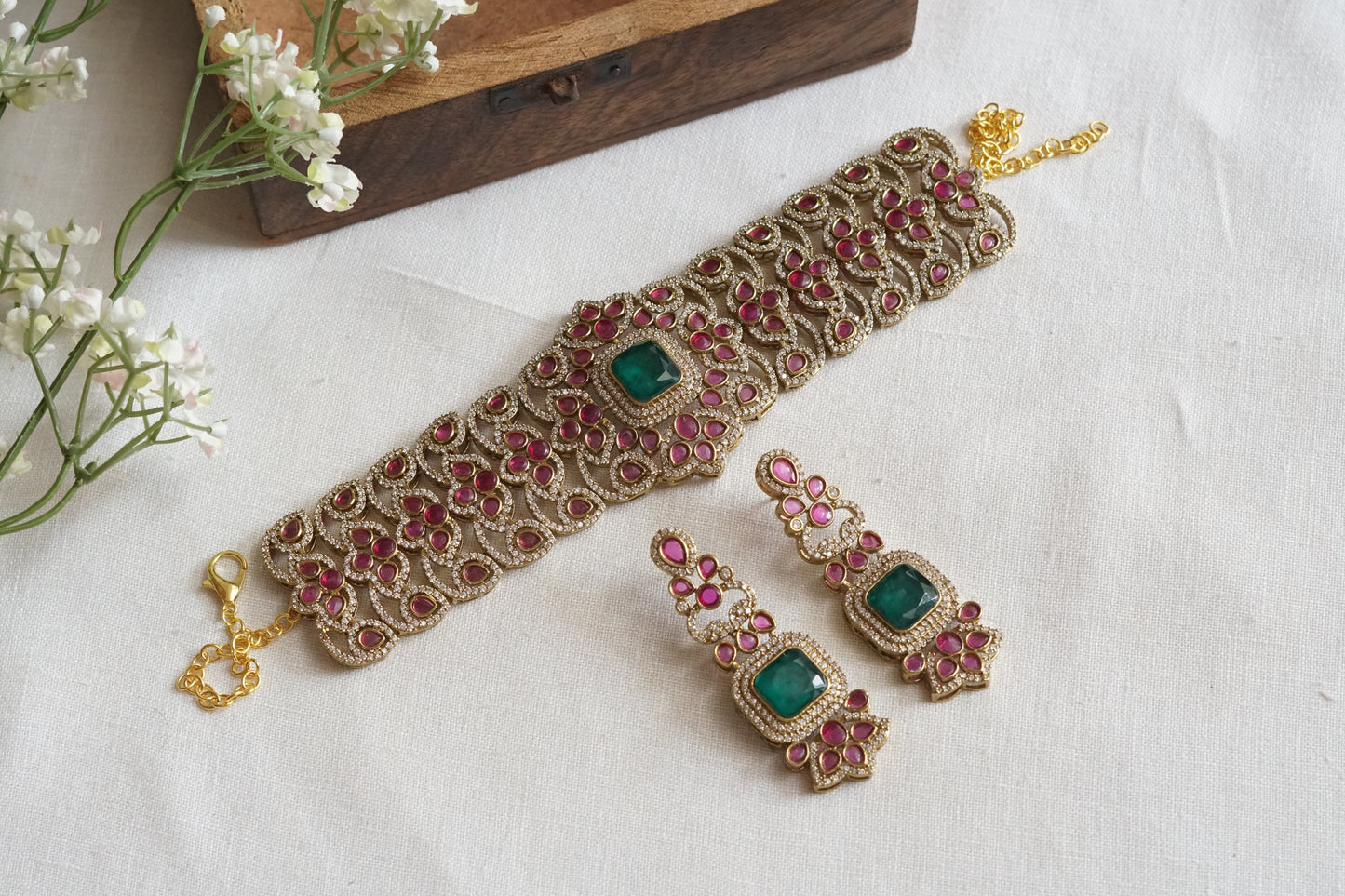 Polki Choker Set (4-9248)(R)